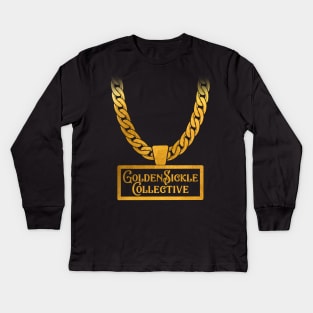 Gold Chain Kids Long Sleeve T-Shirt